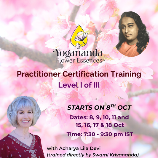 Yogananda Flower Essences Practitioner Certification Training - Level I of III